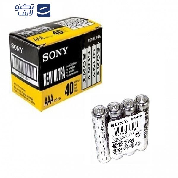 باتری نیم قلمی سونی مدل R03 NEW ULTRA بسته 400 عددی 