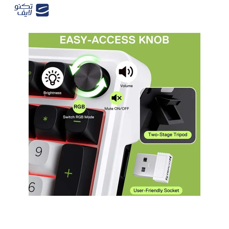 کیبورد گیمینگ ردراگون مدل EISA K686 WBG PRO کیبورد گیمینگ ردراگون مدل EISA K686 WBG PRO