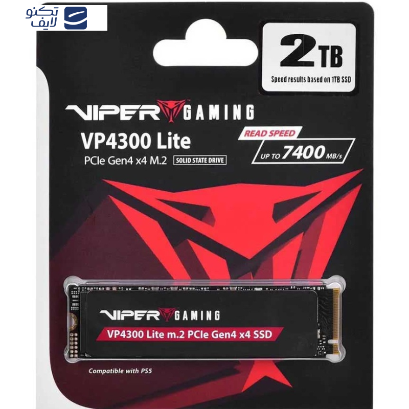 اس اس دی اینترنال پتریوت مدل VP4300 Lite M.2 PCIe Gen4 x4 Gaming SSD ظرفیت یک ترابایت اس اس دی اینترنال پتریوت مدل VP4300 Lite M.2 PCIe Gen4 x4 Gaming SSD ظرفیت یک ترابایت
