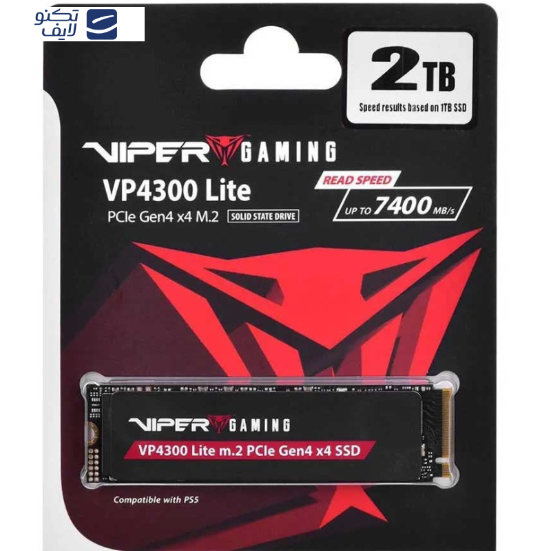 اس اس دی اینترنال پتریوت مدل VP4300 Lite M.2 PCIe Gen4 x4 Gaming SSD ظرفیت دو ترابایت اس اس دی اینترنال پتریوت مدل VP4300 Lite M.2 PCIe Gen4 x4 Gaming SSD ظرفیت دو ترابایت