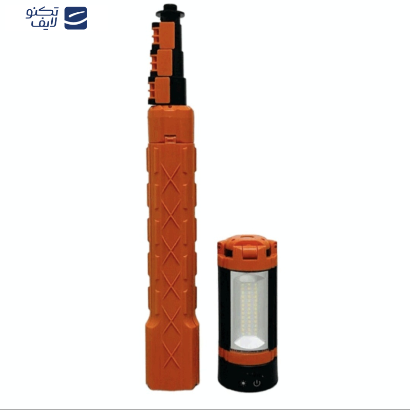 چراغ قوه مدل شارژی تاشو با نور مهتابی چراغ قوه مدل شارژی تاشو با نور مهتابی
