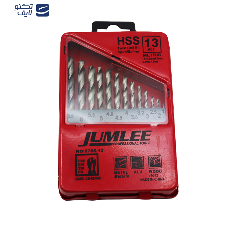 مته آهن جومولی مدل YPGH-HSS013 مجموعه 13 عددی مته آهن جومولی مدل YPGH-HSS013 مجموعه 13 عددی