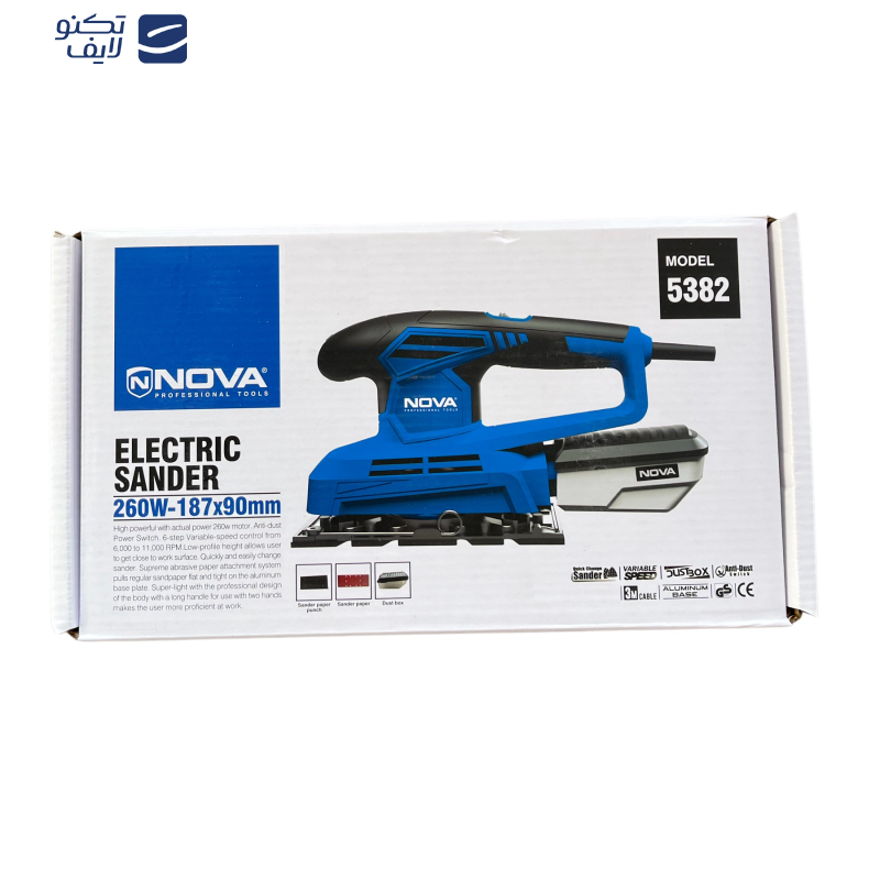 دستگاه سنبادهزن نووا مدل 5382 دستگاه سنبادهزن نووا مدل 5382