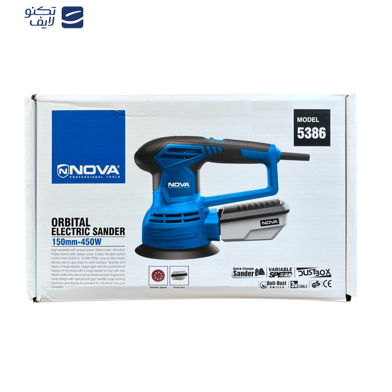دستگاه سنبادهزن نووا مدل 5386 دستگاه سنبادهزن نووا مدل 5386