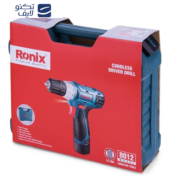 دریل شارژی رونیکس مدل 8012 دریل شارژی رونیکس مدل 8012