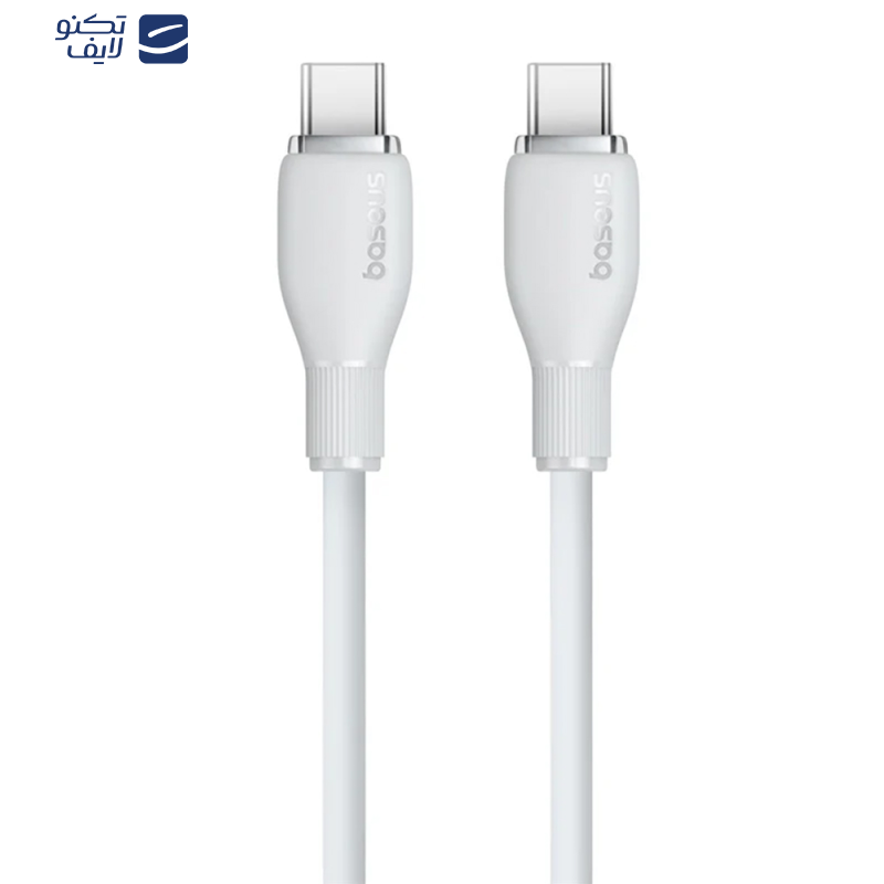 کابل USB-C بیسوس مدل Pudding Series P10355702221-B2 طول 2 متر کابل USB-C بیسوس مدل Pudding Series P10355702221-B2 طول 2 متر