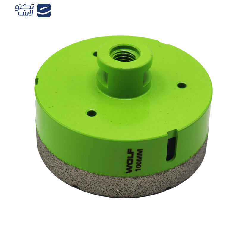 گردبر فرزی سنگ و سرامیک ولف مدل YP-0100 به همراه رابط تبدیل به دریل  سایز 100 میلی متر  گردبر فرزی سنگ و سرامیک ولف مدل YP-0100 به همراه رابط تبدیل به دریل  سایز 100 میلی متر