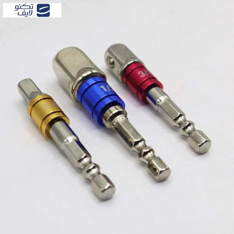 رابط بکس سر دریلی مدل مگنتی کد YP-1/4-3/8-1/2INCH  مجموعه 3 عددی 