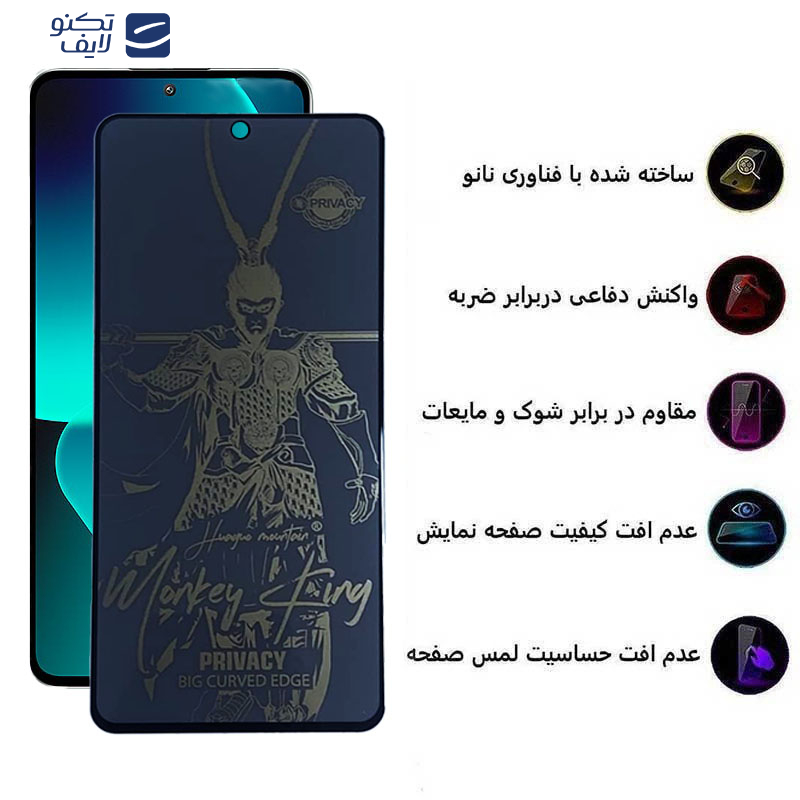 محافظ صفحه نمایش اپیکوی مدل wukong privacy مناسب برای گوشی موبایل شیائومی 13T Pro/13T/12T Pro/12T/11T Pro/11T محافظ صفحه نمایش اپیکوی مدل wukong privacy مناسب برای گوشی موبایل شیائومی 13T Pro/13T/12T Pro/12T/11T Pro/11T
