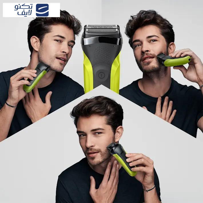 ماشین اصلاح موی صورت براون شارژی مدل S3 300BT ماشین اصلاح موی صورت براون شارژی مدل S3 300BT