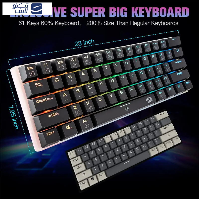 کیبورد گیمینگ ردراگون مدل Alien K605 کیبورد گیمینگ ردراگون مدل Alien K605