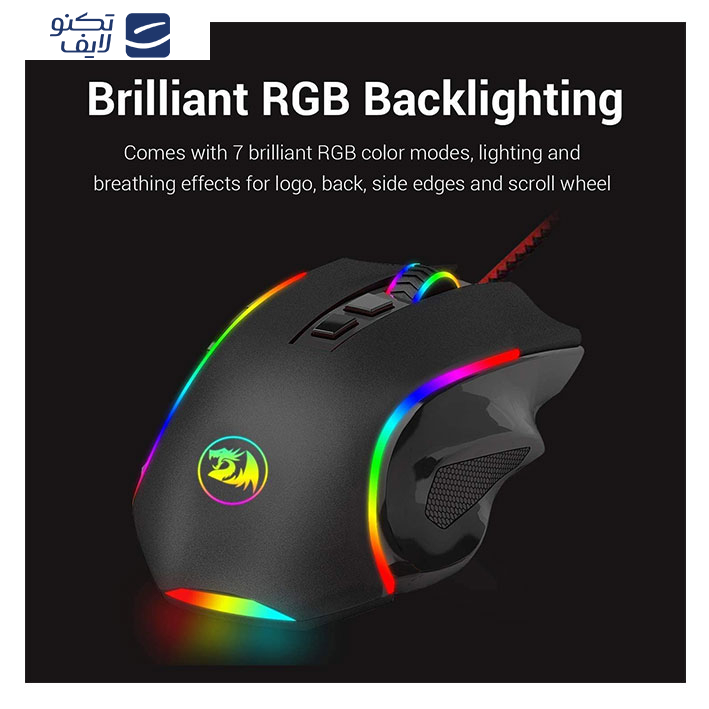 ماوس مخصوص بازی ردراگون مدل M607 ماوس مخصوص بازی ردراگون مدل M607