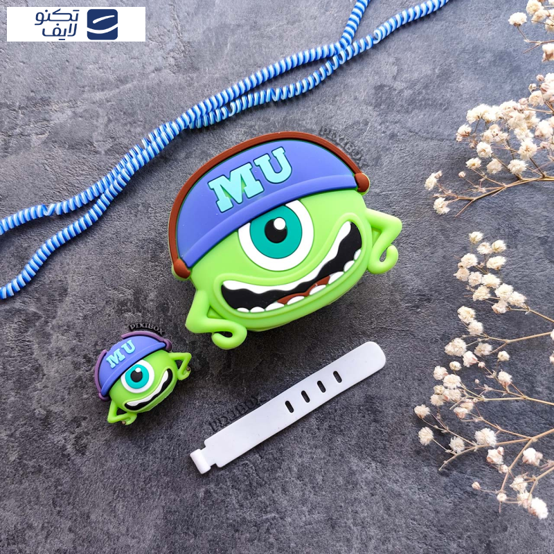 محافظ کابل طرح هیولا مدل Mike Wazowski به همراه محافظ شارژر دیواری مجموعه 4 عددی محافظ کابل طرح هیولا مدل Mike Wazowski به همراه محافظ شارژر دیواری مجموعه 4 عددی
