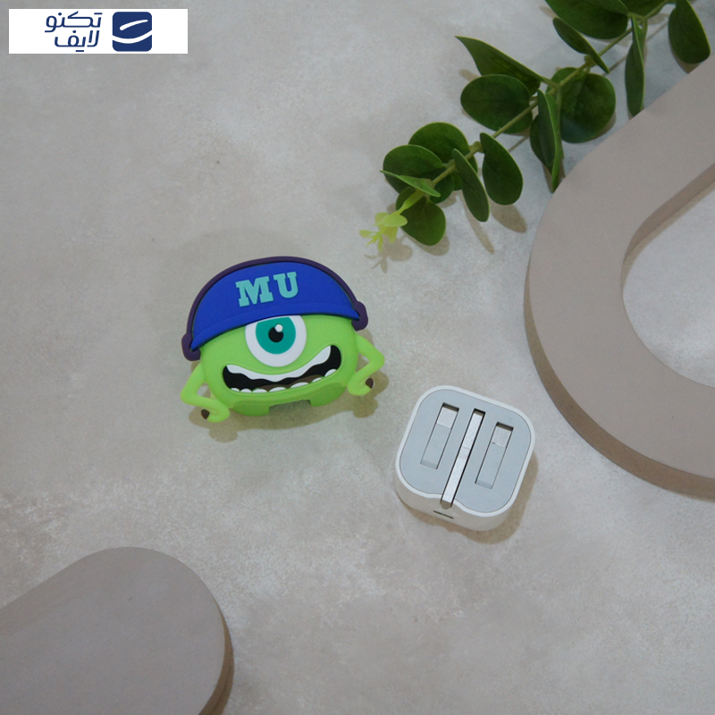 محافظ کابل وال کیس طرح مایک به همراه محافظ شارژر دیواری مجموعه 4 عددی محافظ کابل وال کیس طرح مایک به همراه محافظ شارژر دیواری مجموعه 4 عددی