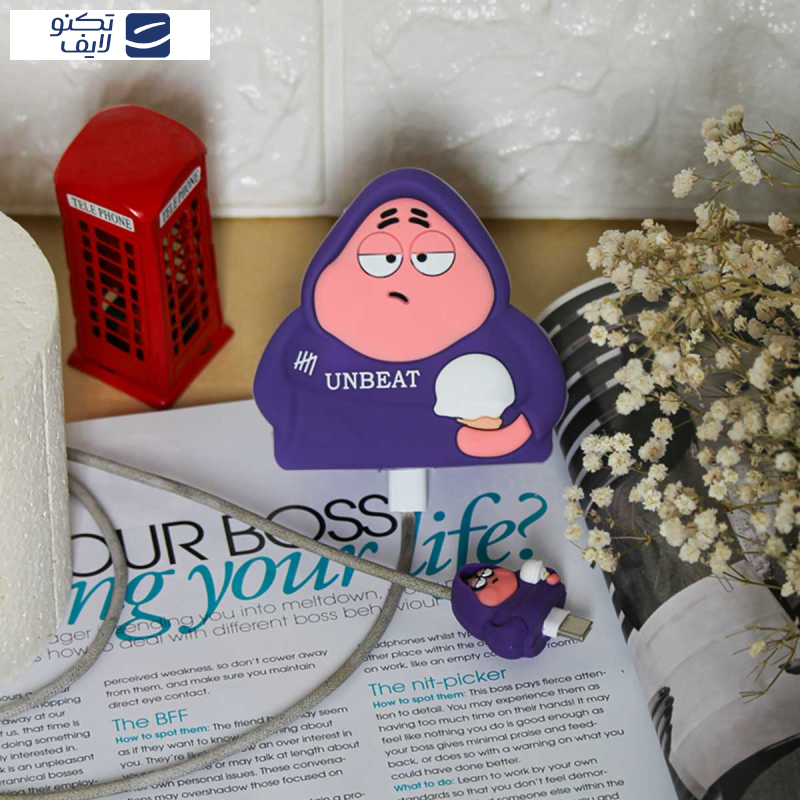 محافظ کابل سانیوان طرح عروسکی فانتزی پاتریک به همراه محافظ شارژر دیواری مجموعه 4 عددی محافظ کابل سانیوان طرح عروسکی فانتزی پاتریک به همراه محافظ شارژر دیواری مجموعه 4 عددی