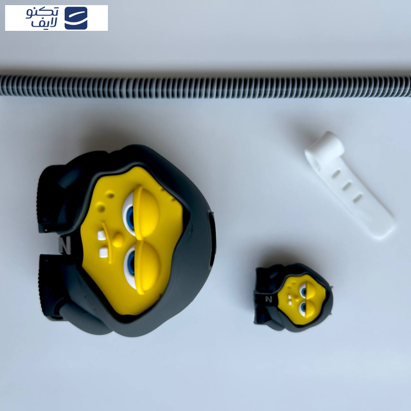 محافظ کابل طرح فانتزی مدل باب اسفنجی به همراه محافظ شارژر دیواری مجموعه 4 عددی محافظ کابل طرح فانتزی مدل باب اسفنجی به همراه محافظ شارژر دیواری مجموعه 4 عددی