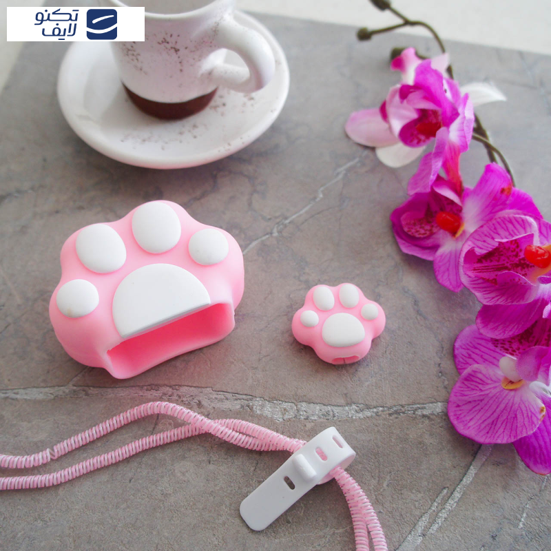 محافظ کابل طرح فانتزی پنجه مدل CatPaw-Cover به همراه محافظ شارژر دیواری مجموعه 4 عددی محافظ کابل طرح فانتزی پنجه مدل CatPaw-Cover به همراه محافظ شارژر دیواری مجموعه 4 عددی