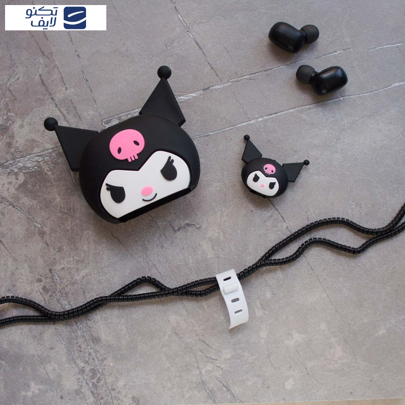 محافظ کابل طرح فانتزی کرومی مدل Kuromi-Cover به همراه محافظ شارژر دیواری مجموعه 4 عددی محافظ کابل طرح فانتزی کرومی مدل Kuromi-Cover به همراه محافظ شارژر دیواری مجموعه 4 عددی