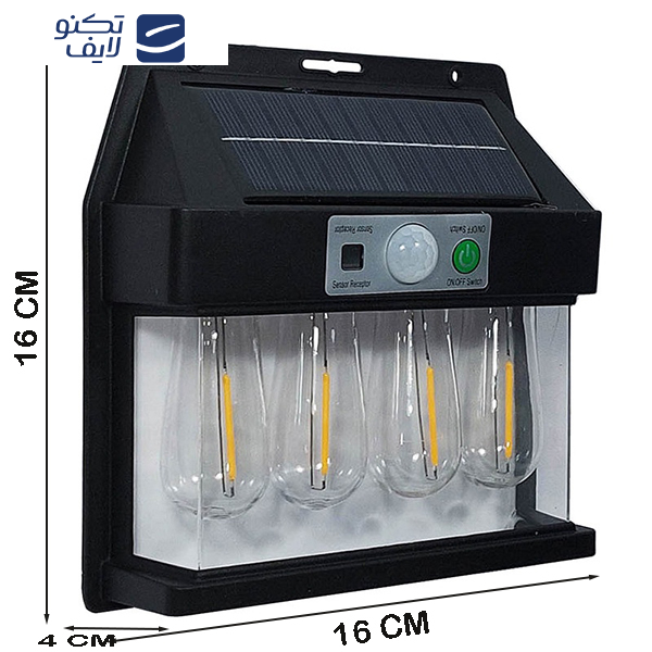 چراغ پارکی خورشیدی سولونیکس مدل YX-777 چراغ پارکی خورشیدی سولونیکس مدل YX-777