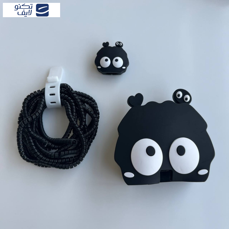 محافظ کابل طرح فانتزی مدل هپل به همراه محافظ شارژر دیواری مجموعه 4 عددی محافظ کابل طرح فانتزی مدل هپل به همراه محافظ شارژر دیواری مجموعه 4 عددی