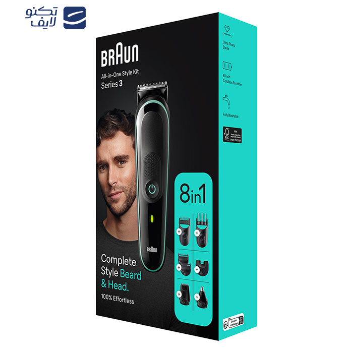 ماشین اصلاح موی سر و صورت براون مدل mgk3441 ماشین اصلاح موی سر و صورت براون مدل mgk3441