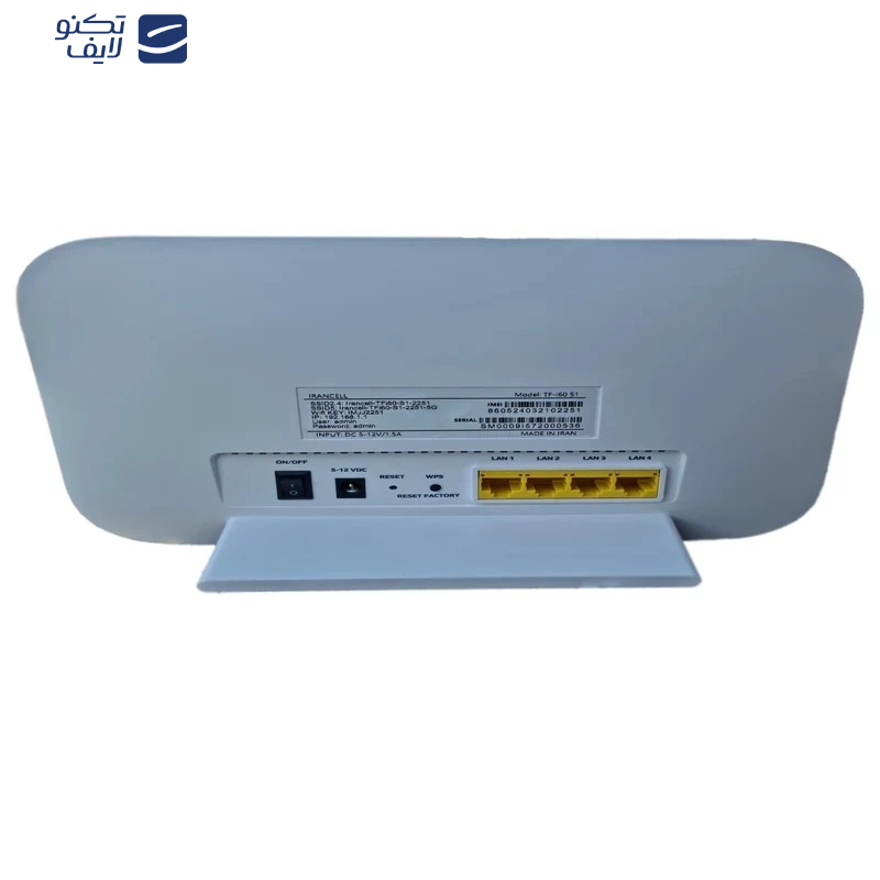 مودم روتر بی سیم 4G LTE ایرانسل مدل TF-I60 S1 به همراه سیم کارت 1100گیگابایتی Wenex مودم روتر بی سیم 4G LTE ایرانسل مدل TF-I60 S1 به همراه سیم کارت 1100گیگابایتی Wenex