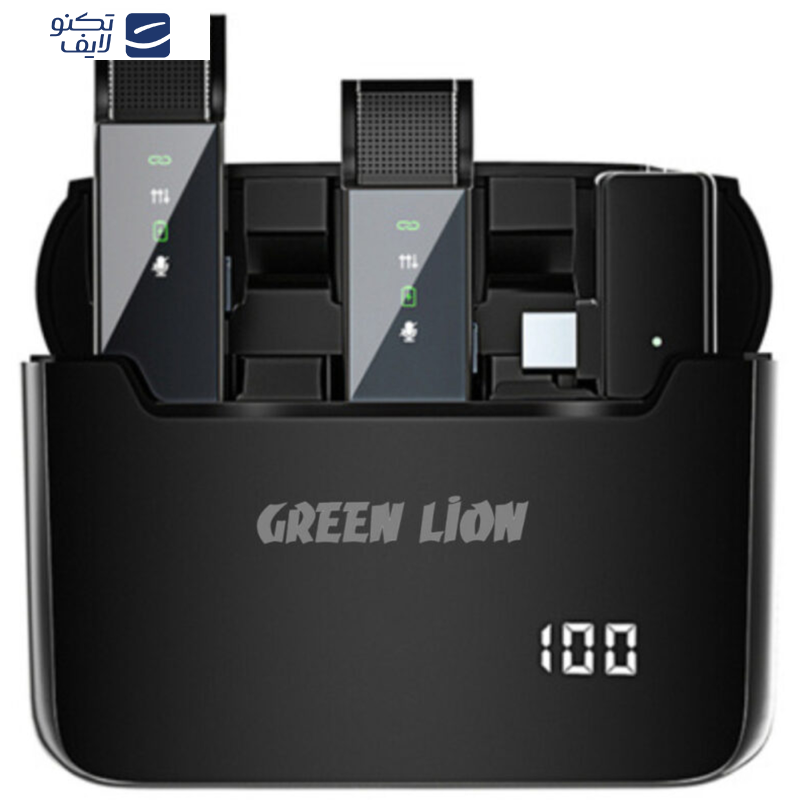 میکروفن بی سیم گرین لاین مدل 2in1 DIGITAL DISPLAY LITHTNING میکروفن بی سیم گرین لاین مدل 2in1 DIGITAL DISPLAY LITHTNING