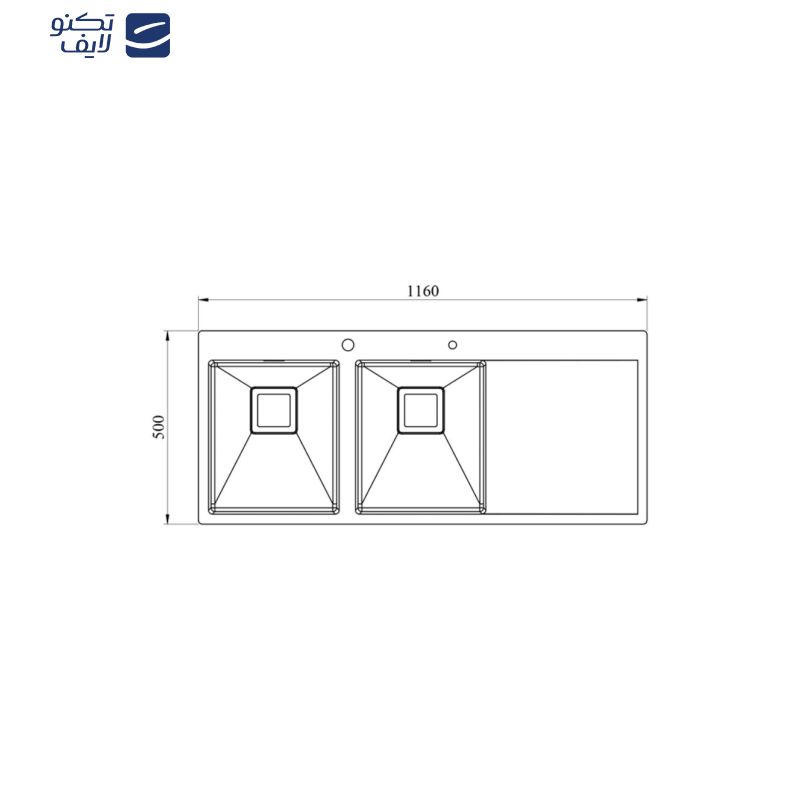 سینک کن مدل BCN202 توکار سینک کن مدل BCN202 توکار