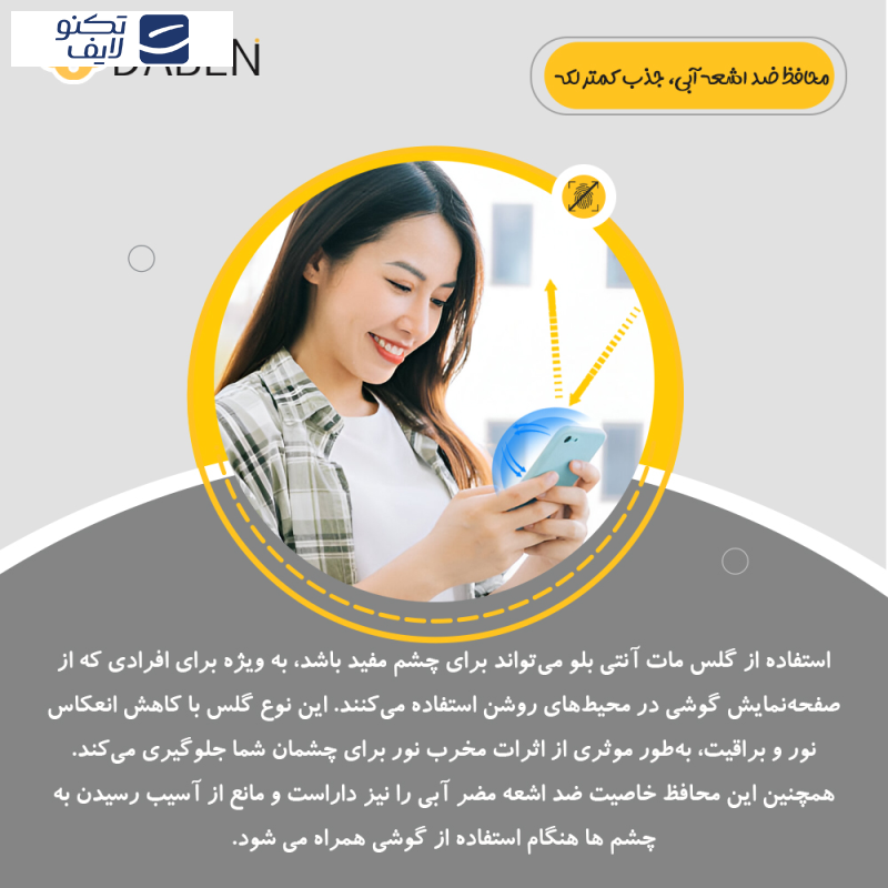 محافظ صفحه نمایش مات آنتی بلو دبن مدل Tough مناسب برای گوشی موبایل آنر Magic6 Pro