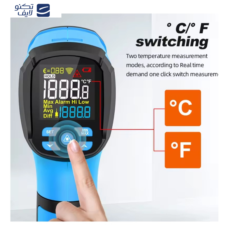 ترمومتر لیزری مستک مدل IR05 ترمومتر لیزری مستک مدل IR05