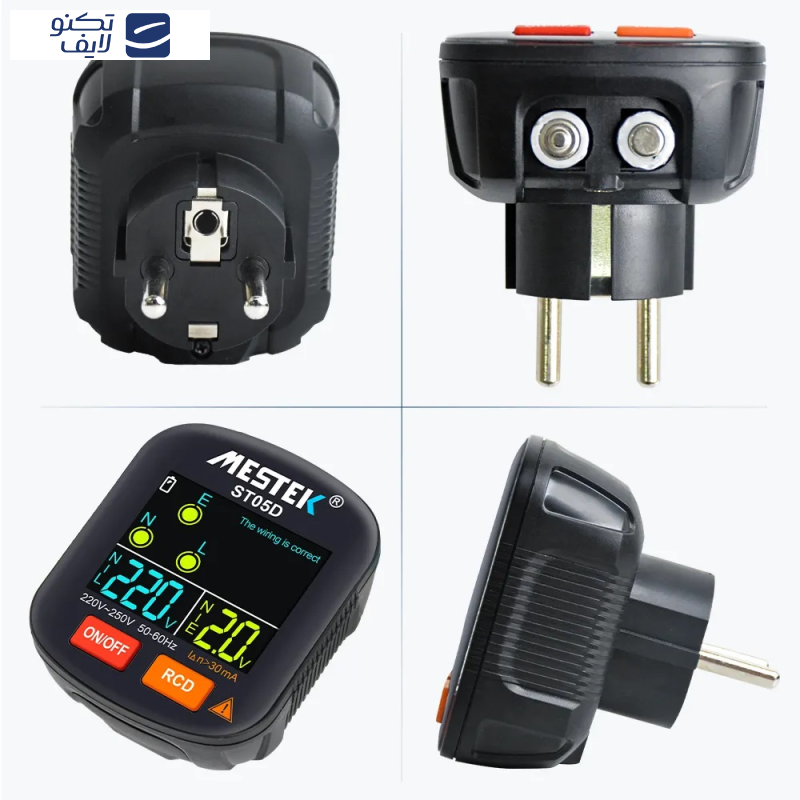 ارت سنج و تستر سوکت هوشمند مستک مدل ST05D ارت سنج و تستر سوکت هوشمند مستک مدل ST05D