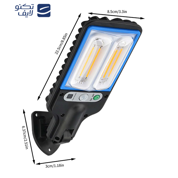 چراغ پارکی خورشیدی سولونیکس مدل 616-13 چراغ پارکی خورشیدی سولونیکس مدل 616-13