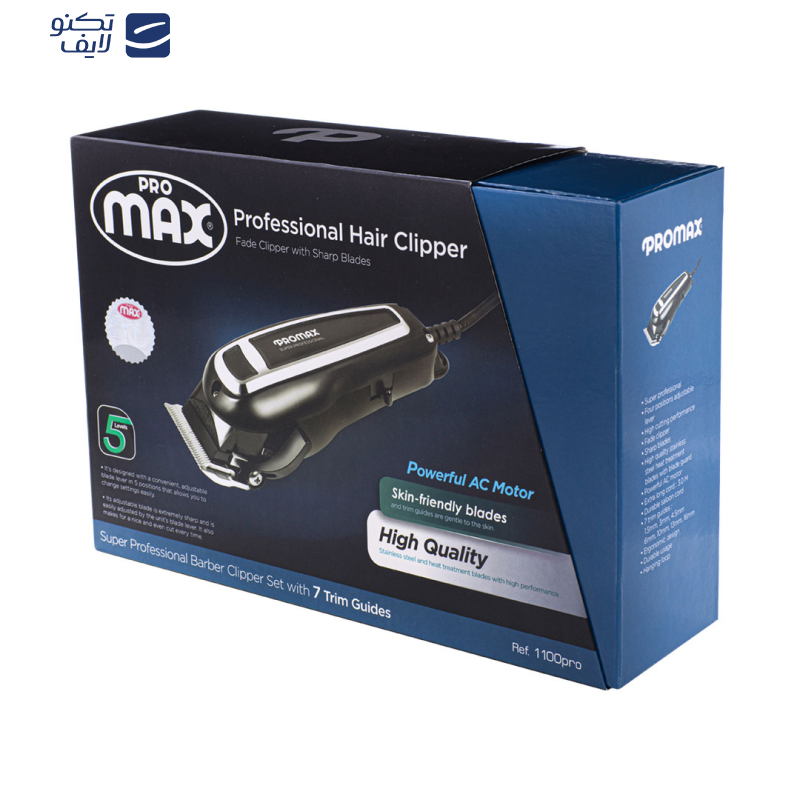 ماشین اصلاح موی سر و صورت پرومکس مدل 1100PRO ماشین اصلاح موی سر و صورت پرومکس مدل 1100PRO