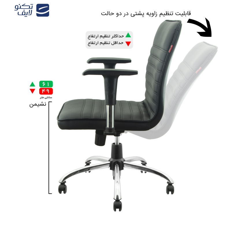 صندلی اداری هوگر مدل KH460