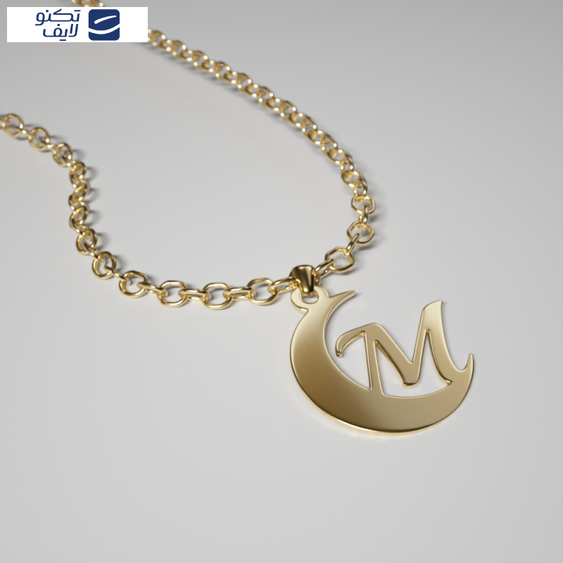 آویز گردنبند طلا 18 عیار زنانه مدوپد مدل M کد kc18991 آویز گردنبند طلا 18 عیار زنانه مدوپد مدل M کد kc18991