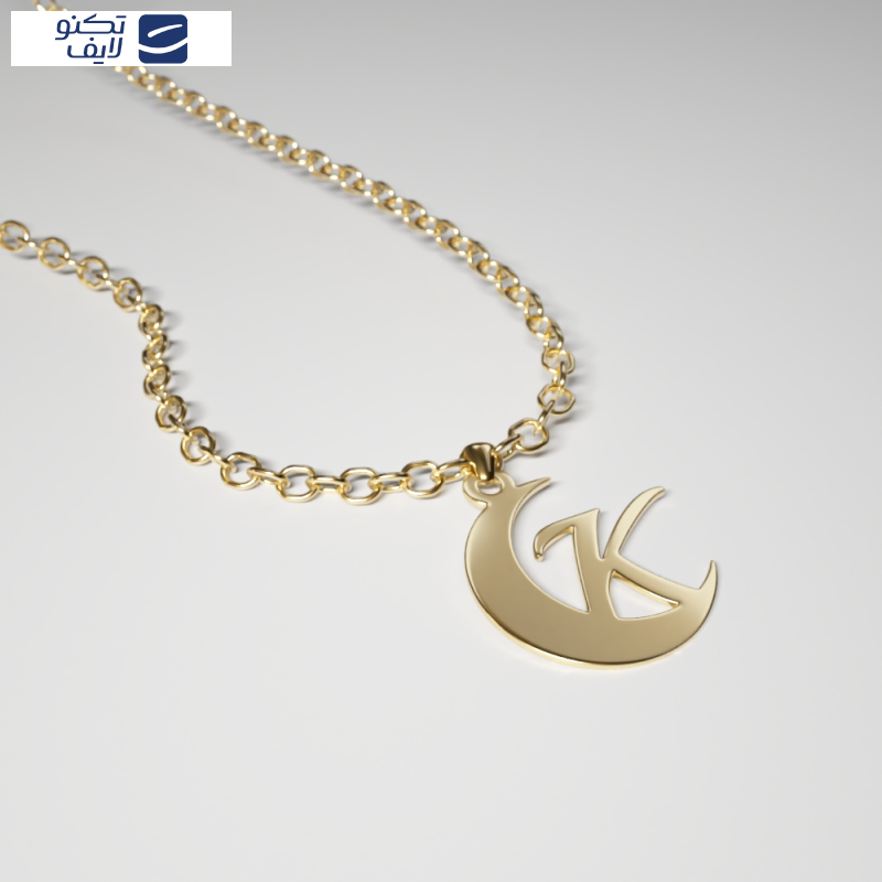 آویز گردنبند طلا 18 عیار زنانه مدوپد مدل K کد kc18989 آویز گردنبند طلا 18 عیار زنانه مدوپد مدل K کد kc18989