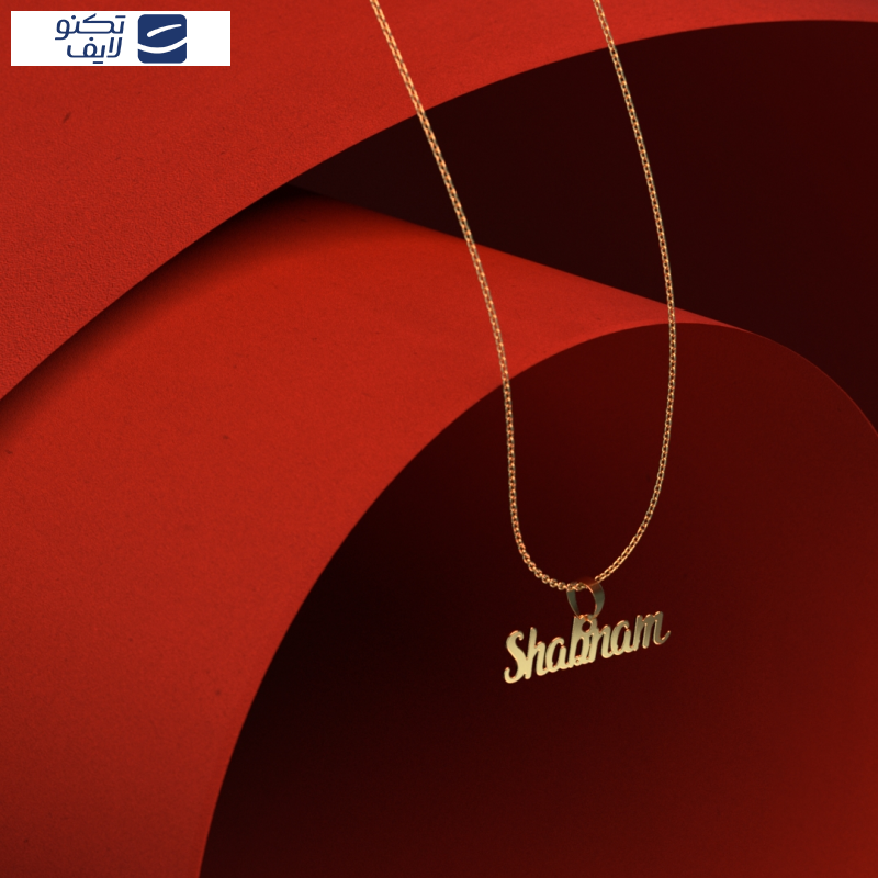 گردنبند طلا 18 عیار زنانه مدوپد مدل shabnam