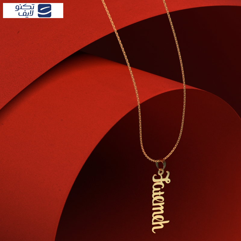 گردنبند طلا 18 عیار زنانه مدوپد مدل fatemeh