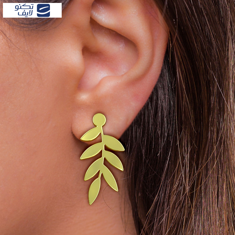 نیم ست طلا 18 عیار زنانه مدوپد مدل برگ کد NA14947