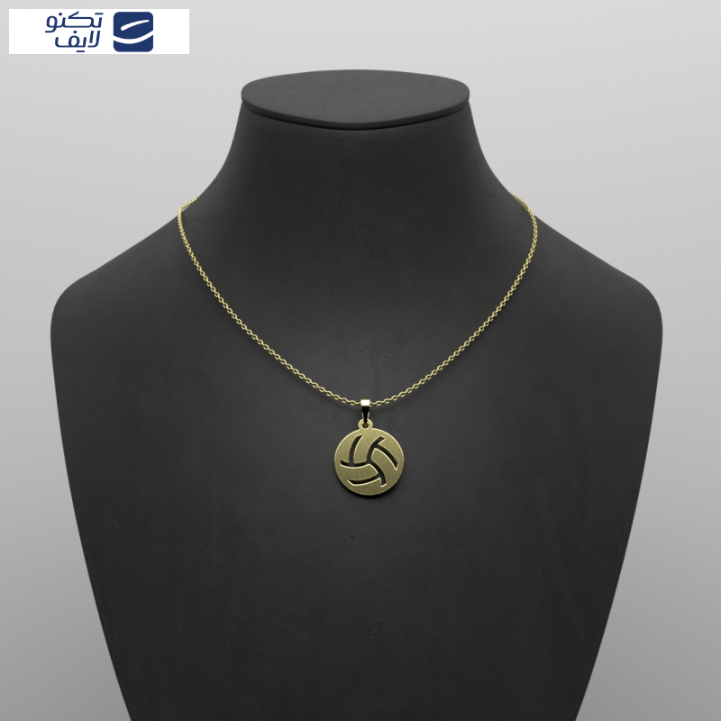 گردنبند طلا 18 عیار زنانه مدوپد مدل توپ والیبال کد PP2-1-1269