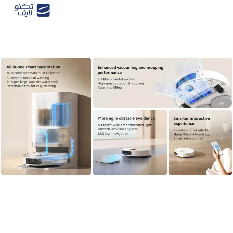 جاروبرقی رباتیک شیائومی مدل Xiaomi Robot Vacuum X20 Plus جاروبرقی رباتیک شیائومی مدل Xiaomi Robot Vacuum X20 Plus