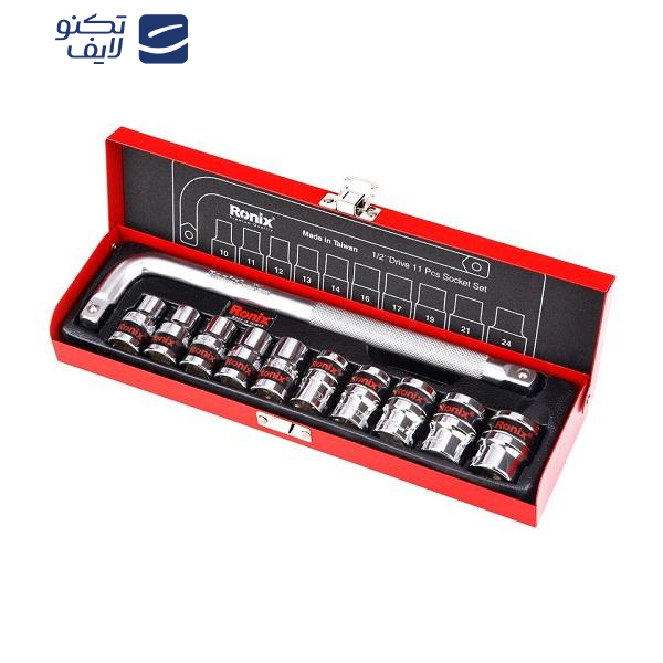مجموعه 11 عددی آچار و سری بکس رونیکس مدل RX-2610 مجموعه 11 عددی آچار و سری بکس رونیکس مدل RX-2610