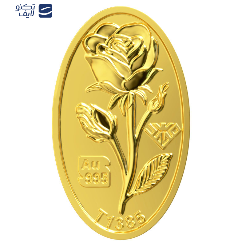 شمش طلا 24 عیار طلای محمد مدل گل رز کد SR100 شمش طلا 24 عیار طلای محمد مدل گل رز کد SR100