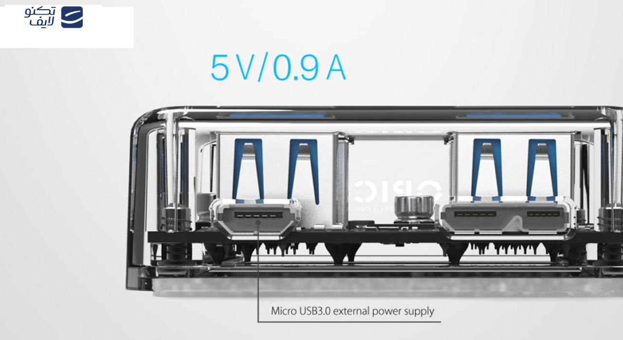 هاب USB 3.0 چهار پورت اوریکو مدل MH4U-U3 هاب USB 3.0 چهار پورت اوریکو مدل MH4U-U3