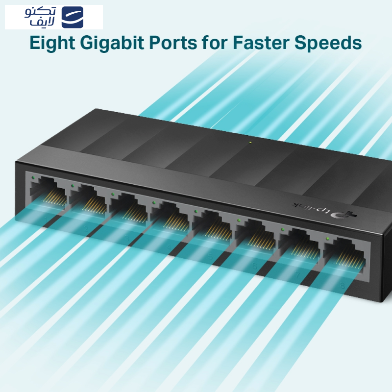 سوییچ 8 پورت گیگابیتی و دسکتاپ تی پی-لینک مدل LS1008G سوییچ 8 پورت گیگابیتی و دسکتاپ تی پی-لینک مدل LS1008G