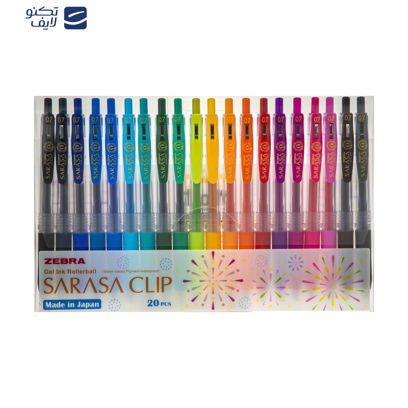 روان نویس 20 رنگ زبرا مدل Sarasa Clip روان نویس 20 رنگ زبرا مدل Sarasa Clip