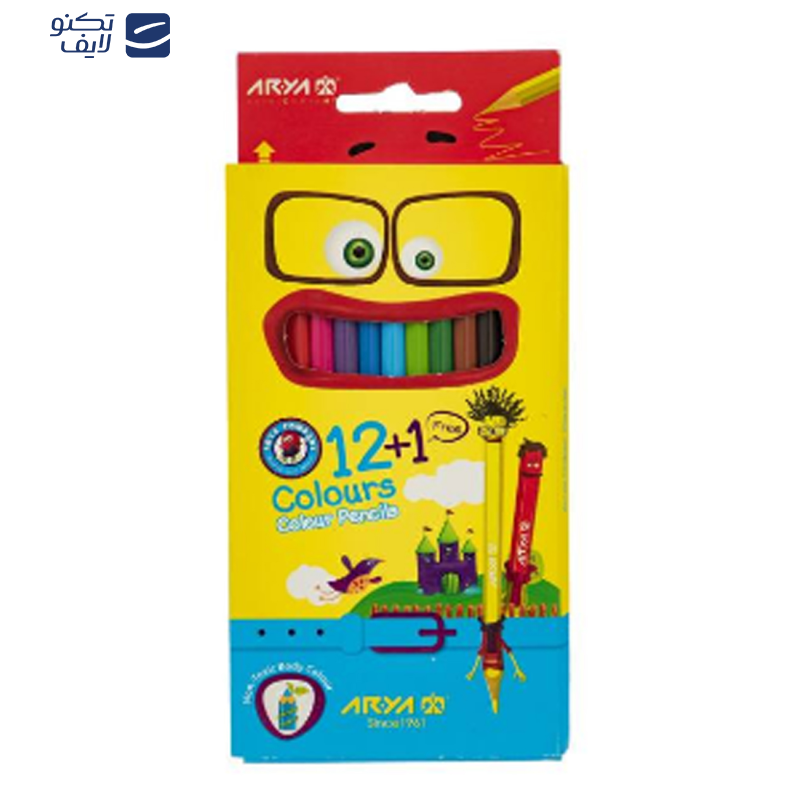 مداد رنگی 13 رنگ آریا مدل MS7 کد 1103 بسته 2 عددی مداد رنگی 13 رنگ آریا مدل MS7 کد 1103 بسته 2 عددی