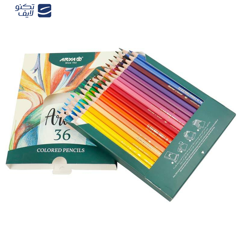 مداد رنگی 36 رنگ آریا مدل 3603 مداد رنگی 36 رنگ آریا مدل 3603