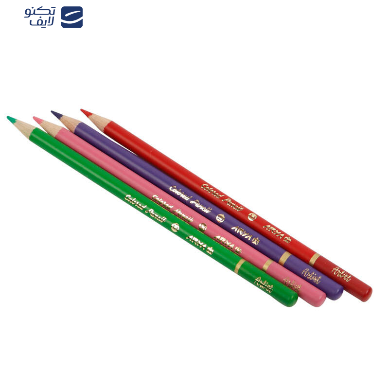 مداد رنگی 24 رنگ آریا مدل 3602 مداد رنگی 24 رنگ آریا مدل 3602