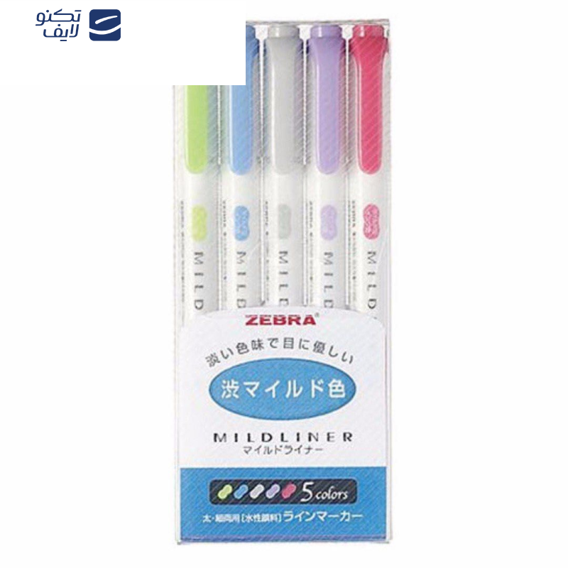 ماژیک علامتگذار دو سر زبرا مدل MILDLINER سری Cool and Refined Colors ماژیک علامتگذار دو سر زبرا مدل MILDLINER سری Cool and Refined Colors